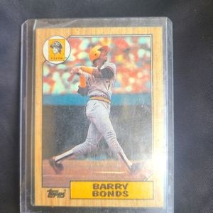 RARE 1987 BARRY BONDS ERROR ROOKIE CARD